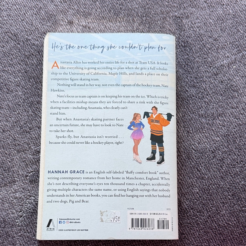 Anna Grace Icebreaker Novel with Blue and Orange Accents - Picture 2 of 2